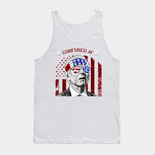 Confused AF, Confused Joe Biden, Joe Biden Meme Tank Top